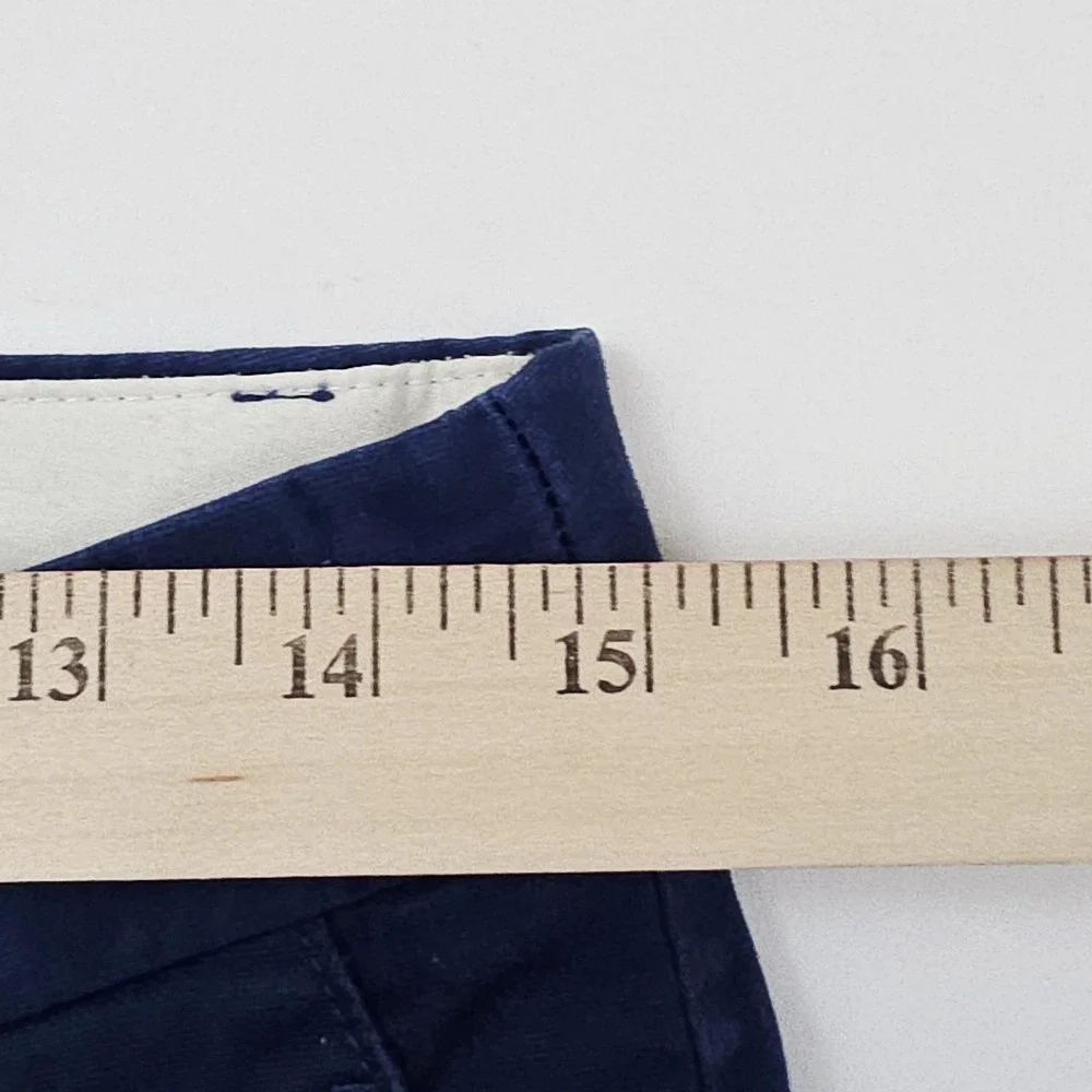 J. Crew Chino Pants Navy Blue Stretch Straight Leg Crop‎ Women's Size 4 Casual
